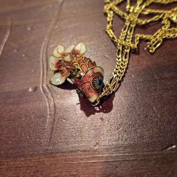 Articulated Koi Fish Pendant Necklace - Picture 5 of 10